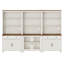 Bibliothèque H 72,1 po x l 101,6 po Scarlett avec tiroirs et armoires, grande bibliothèque avec tablettes ouvertes, grandes bibliothèques en bois, bibliothèque pour le salon, chambre, bureau à domicile, cuisine, 72 po-302289084