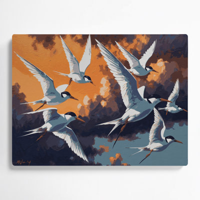 Art mural en métal oiseaux