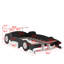 Lit plateforme pleine grandeur en forme de voiture de course avec roulettes-134358610-134358613