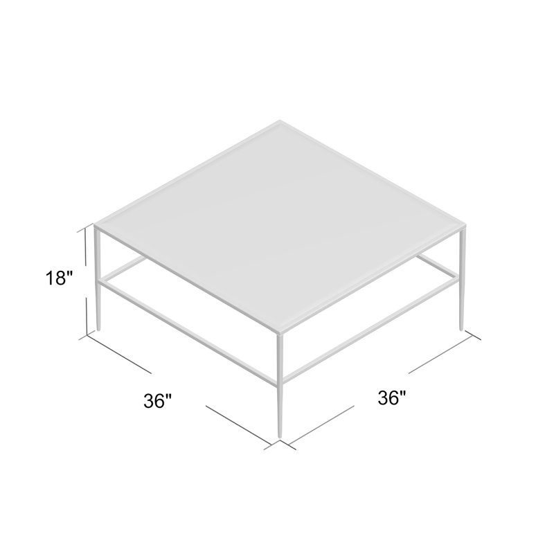 Edmont Coffee Table, Muted Gold
