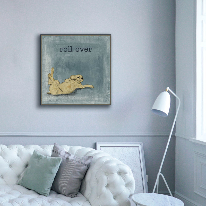 «Roll Over» par Alicia Ludwig, art mural sur toile, H 37 po x l 37 po x P 1,5 po