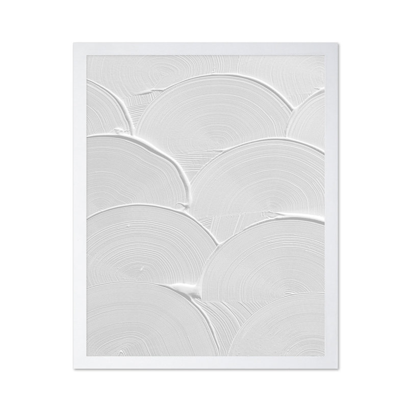 Coup de pinceau blanc, Poster, White Framed, 11"H x 14"W