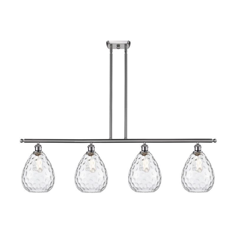 Jaron 4 - Light Kitchen Island Pendant, No Bulb Included, Brushed Satin Nickel