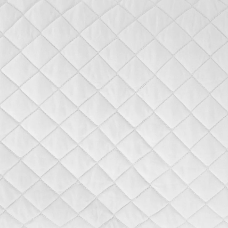 Eternal Microfiber / Microsuede Geometric Sham Set, White, King