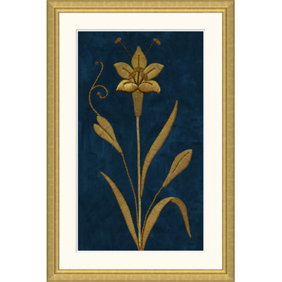 Royal Blue And Gold French Embroidery Circa 1850 1 Giclee Print