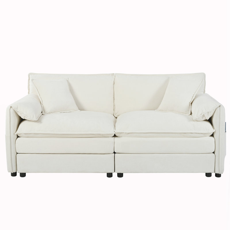 Causeuse moderne et profonde pour le salon, Beige