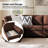 Dayman 125"W 6-Piece Modern Storage Convertible Sectional Sofa With End Table-124360551