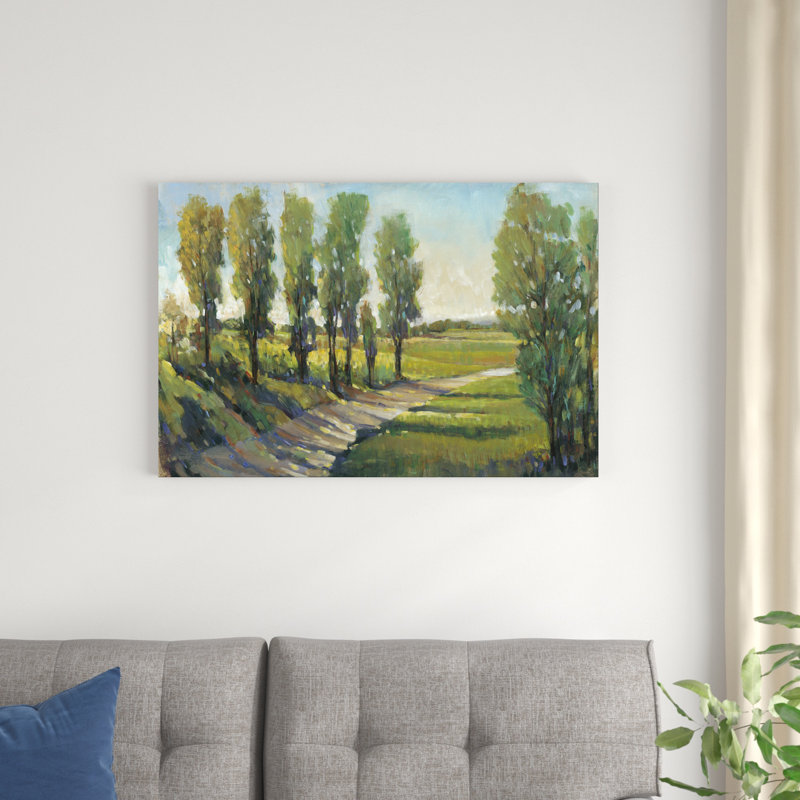 «Lush Landscape I» par Timothy O 'Toole - peinture sur toile tendue, H 24 po x l 36 po x P 1,25 po