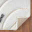 Tapis à motif géométrique crème Koo-1355611025
