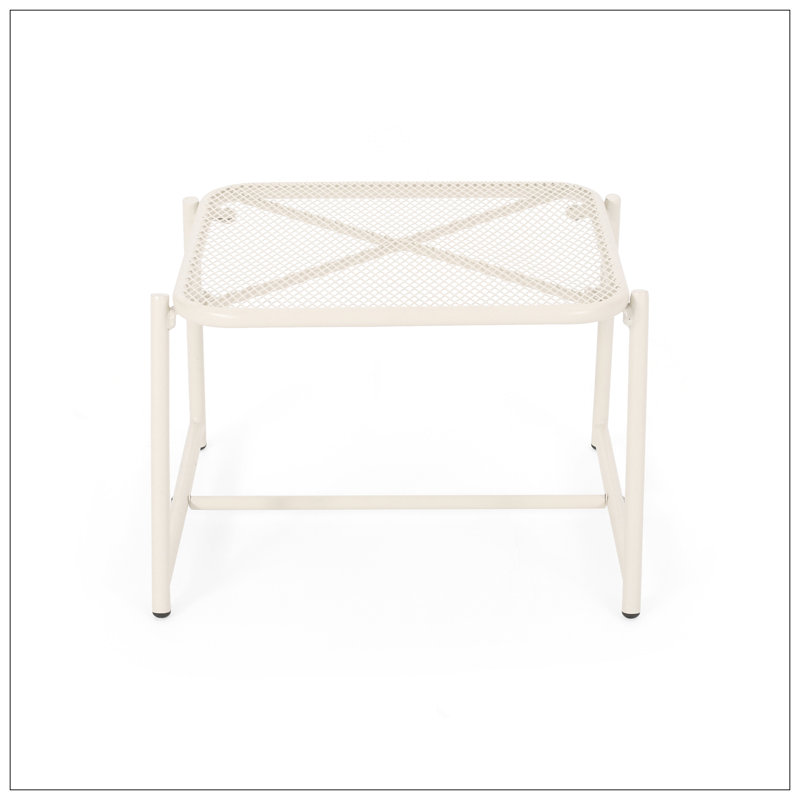 TABLE D'APPOINT H 13 "KINCAID, Blanc mat