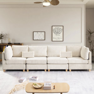 Upholstered Corduroy Sectional