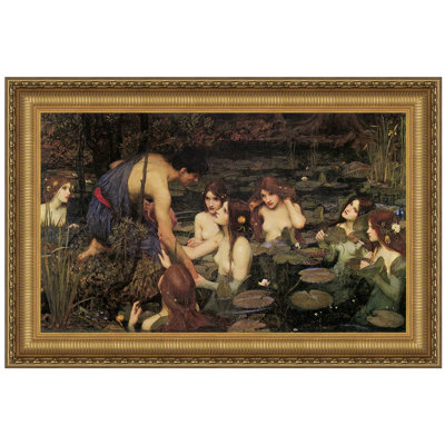 " Hylas and the Water Nymphs, 1896 " by John William Waterhouse Oil Print