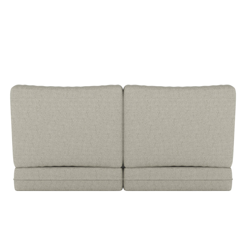 Sunbrella® Outdoor Loveseat Seat / Back Cushion, Spectrum Dove Sunbrella® Plainweave