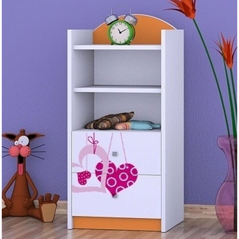 Joaquin 96cm H X 45cm W Kids Cube, Orange