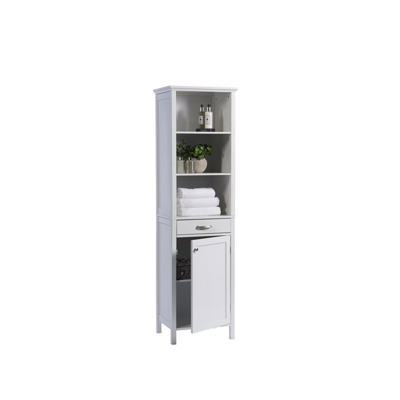 Tall Storage Bathroom Cabinet, White