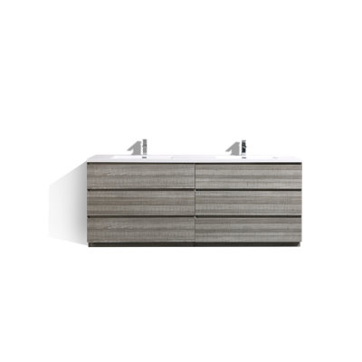 Ensemble de meuble-lavabo double 84 po Bobijo
