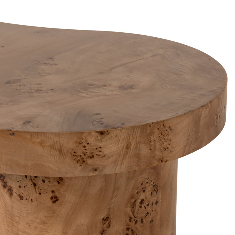 Leeds Writing Desk, Caramel Burl