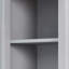 Grande armoire de rangement avec tablettes réglables et tiroir, conception cannelée pour salle de bain / salon-1407259341