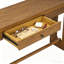 Console d'entrée rétro de 152 cm (59,8 po) en placage de chêne à grain de bois avec tiroir-1917576613-1917576633-1917576639
