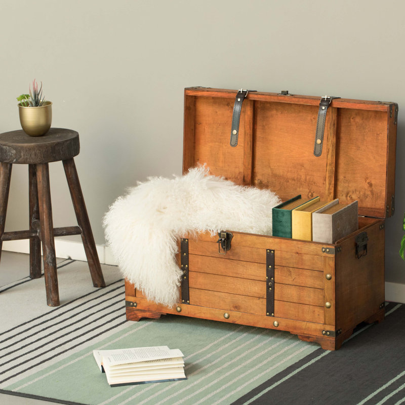 Royalton Solid Wood Accent Trunk, Rustic