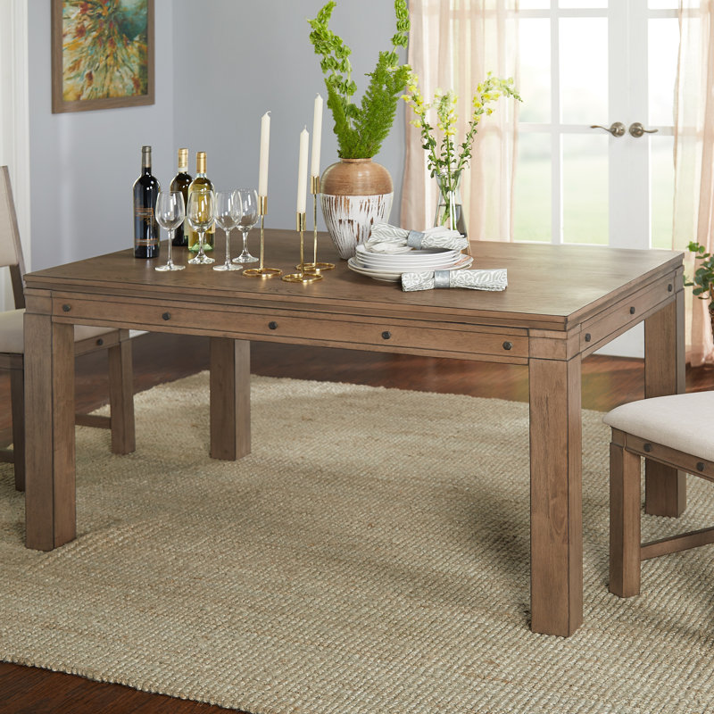 Solid Wood Base Dining Table