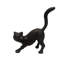 Statue de jardin en fonte pour chat