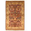 Tapis décoratif en laine noué à la main de conception unique de style perse noué à la main new age paktoré de 4 pi 7 po x 7 pi 3 po
