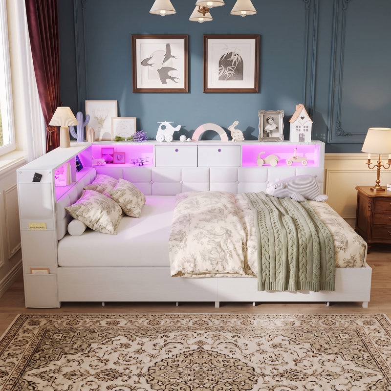 Daybed 0922 Solid Wood Daybed, 140*200cm, White