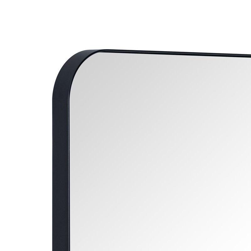 Miroir de salle de bain Kengston, Noir mat, 30 po x 20 po