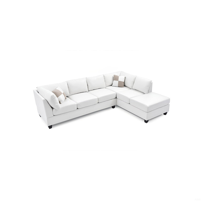 Canapé modulaire (sans repose-pieds), blanc