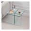Tempered Clear Glass Sidetable, Small Tea Table, Night Stand Tempered Glass-1612675845