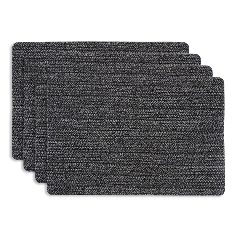 Napperons en vinyle KAF Home Twist, Noir