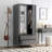 Versatile Metal Wardrobe With Multiple Storage Options For Organized Clothing