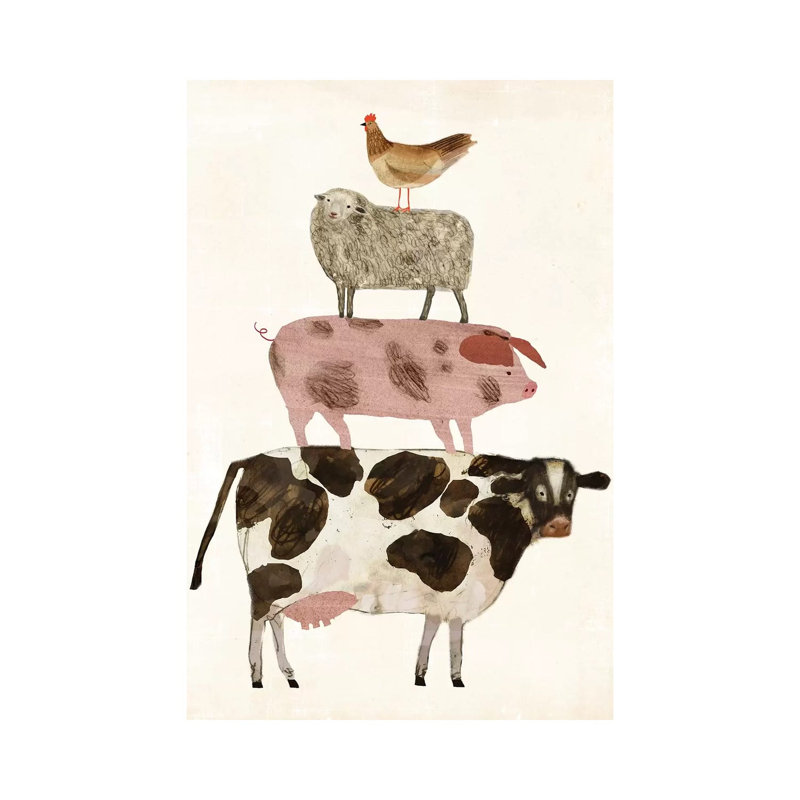 Barnyard Buds IV 1 Piece Wrapped Canvas Wall Art, 20.32 cm H x 30.48 cm W