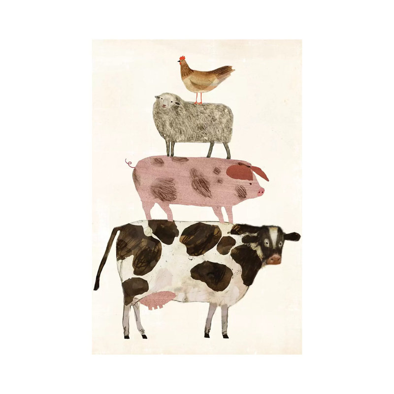 Barnyard Buds IV by Victoria Borges - Wrapped Canvas Print, 152.5 cm H x 101.5 cm W