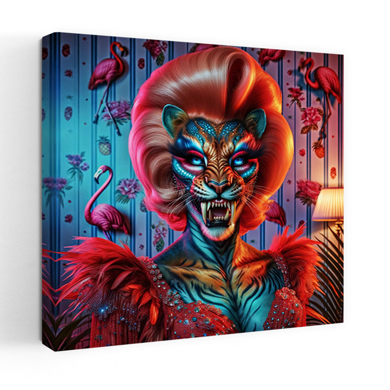 Art contemporain, art contemporain surréel, H 18 po x l 18 po