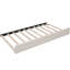 Lit plateforme double tapissier avec USB et lit gigogne simple, beige-1252024899