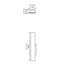 1 - Light LED Flush Mounted Sconce-99924334-69150192