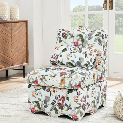 Chaise de salle à manger en flanelle simple avec coussin de siège et dossier moelleux, sans accoudoirs, coussin assorti pouvant être utilisé comme coussin de taille, cette chaise de salle à manger peut être utilisée dans le salon - Rouge
