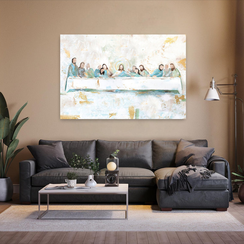 Last Supper Abstract Contemporary Art, 60" H x 40" W