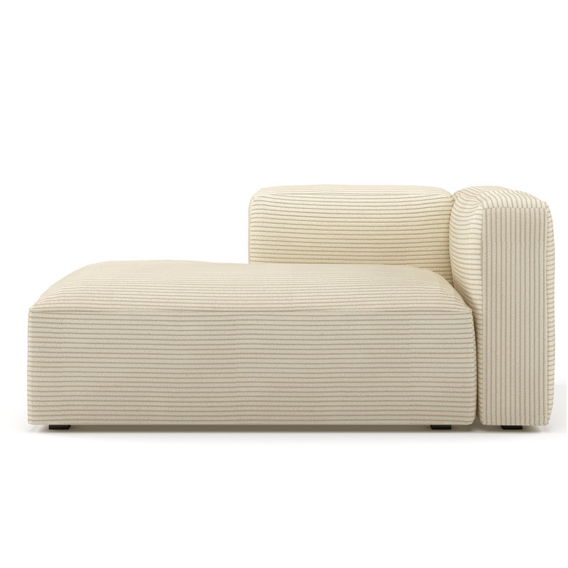 Chaise longue rembourrée Winnie, Orienté à gauche (vu de face)
