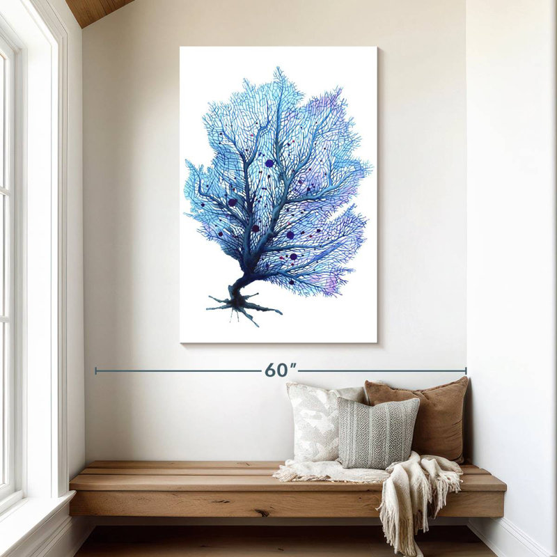 Brampt Fan Coral Blue, 48" H x 32" W