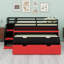 Lit mezzanine avec bureau coulissant, lit gigogne, tiroirs de rangement et marches Gaming & Workstation-1949247311