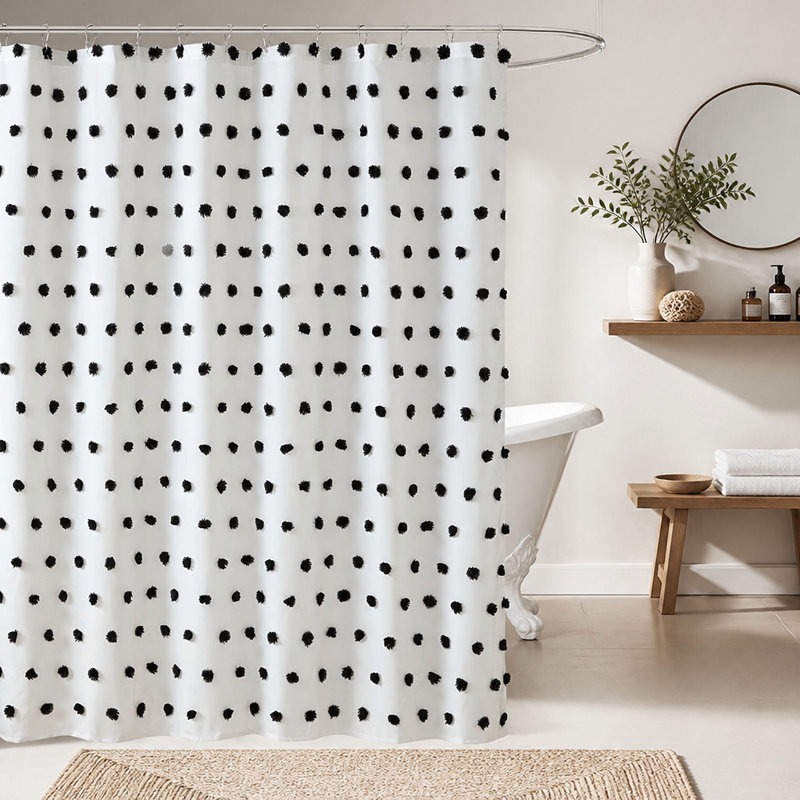 Shower Curtain, Black