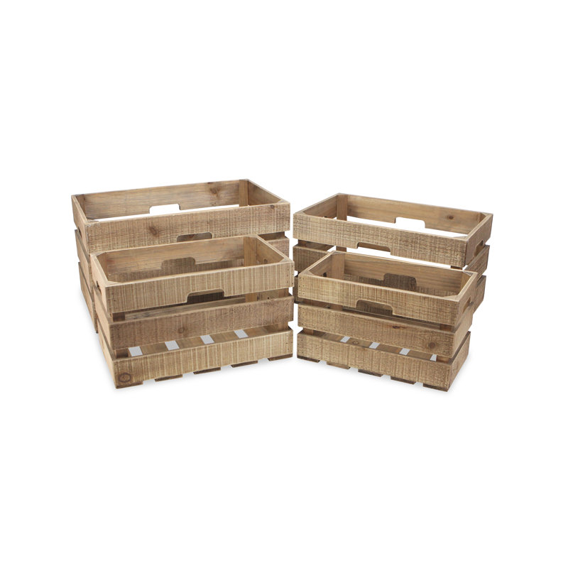 Ensemble de casiers en bois 4 pièces