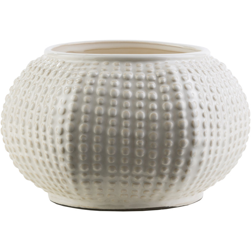 Ceramic Table Vase, White