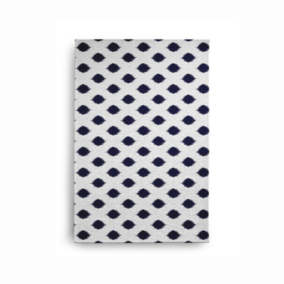 Tapis à pois bleu marine / blanc Lachine