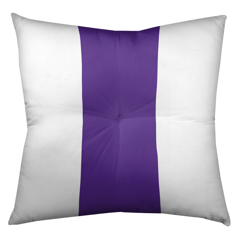  Coussin de sol touffeté, Blanc / Mauve, 30 po x 30 po