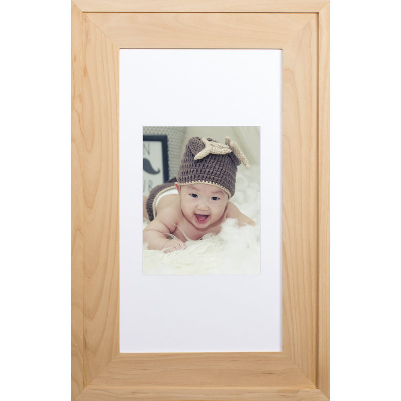 Recessed Picture Frame Door Medicine Cabinet with 3 Adjustable Shelves, Unfinished Raised Edge