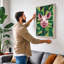 Cheerful Pig Mandala Modern - Wrapped Canvas-1059205596-1059205604